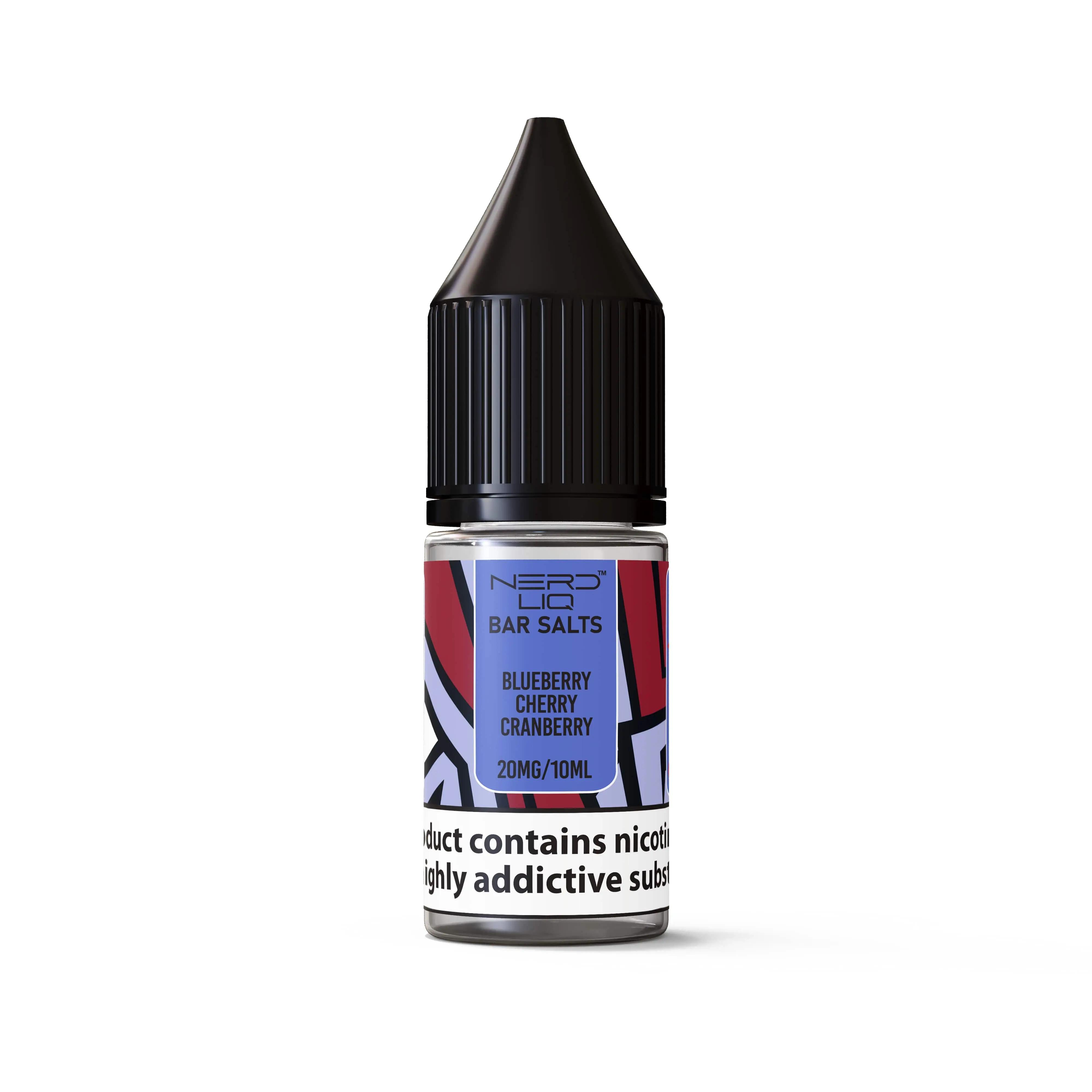 Product Image of Blueberry Cherry Cranberry Nic Salt E-liquid by Nerd Liq 10ml